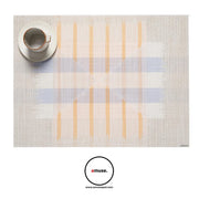 Chilewich: Mesa Vinyl Rectangular Placemats, 14" x 19", Set of 4 Placemat Chilewich Opal 