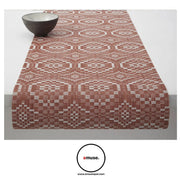 Chilewich: Overshot Woven Vinyl Table Runner, 14" x 72" Placemat Chilewich Paprika Red 