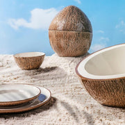 Coconut Dessert or Salad Plate, 8.3" by Bordallo Pinheiro Dinnerware Bordallo Pinheiro