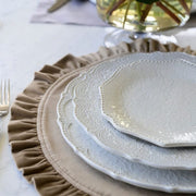 Merletto White Bread or Butter Canape Plate, 6" by Arte Italica Dinnerware Arte Italica 