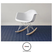 Chilewich: Rib Weave Woven Vinyl Indigo Blue Rugs by Chilewich Chilewich