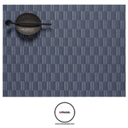 Chord Woven Vinyl Rectangular Placemats, 14" x 19", Set of 4 by Chilewich Placemat Chilewich Ocean 