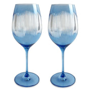 Berkshire Blue Wine Glass, 16 oz., Set of 2 by Michael Wainwright Michael Wainwright 