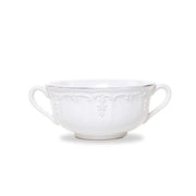 Renaissance White Two-Handled Soup Bowl, 15 oz. by Arte Italica Dinnerware Arte Italica