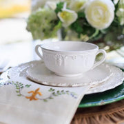 Renaissance White Two-Handled Soup Bowl, 15 oz. by Arte Italica Dinnerware Arte Italica