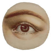 Eye Sepia 18" Round Throw Pillow by John Derian for Designers Guild Throw Pillows Designers Guild 