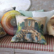 Color Wheel Round Throw Pillow, 18" by John Derian for Designers Guild Throw Pillows Designers Guild 