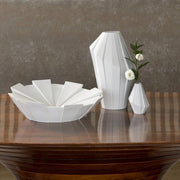 Ritmo White Porcelain Bud Vase, 5.9" by Ágnes Hegedüs for Vista Alegre Vista Alegre