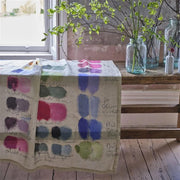 Mixed Tones Palette 4' 3" x 6' 3" Linen Throw by John Derian for Designers Guild Throws Designers Guild 