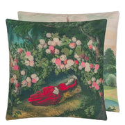 Bower of Roses Forest 20" Square Throw Pillow by John Derian for Designers Guild Throw Pillows Designers Guild 