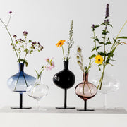 Bod Black Glass Bottle, 12.1" by Matti Klenell for Kosta Boda Vase Kosta Boda