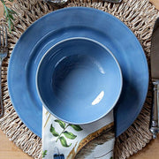Juliska Puro Chambray Cereal / Ice Cream Bowl, 23 oz. with plates