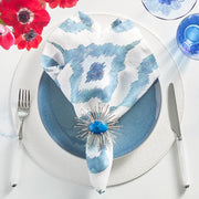 Ikat Linen 21" Napkins, Set of 4 by Kim Seybert Napkins Kim Seybert