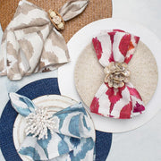Ikat Linen 21" Napkins, Set of 4 by Kim Seybert Napkins Kim Seybert
