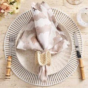 Ikat Linen 21" Napkins, Set of 4 by Kim Seybert Napkins Kim Seybert