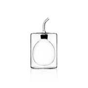 Ichendorf Milano Cilindro Clear Glass Double-Walled Olive Oil and Vinegar Bottle, 6.8 oz.