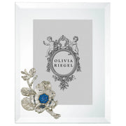Silver Botanica with Capri Crystals Photo Frame by Olivia Riegel