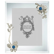 Silver Botanica with Capri Crystals Photo Frame by Olivia Riegel