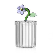 Ichendorf Milano Botanica Glass Optical Box with Lilac Stemmed Flower