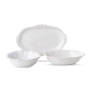 Juliska Berry and Thread Serveware Whitewash Serving Set by Juliska, 3pc