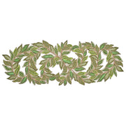 Trellis Green & Gold Table Runner, 39" by Kim Seybert Table Runners Kim Seybert