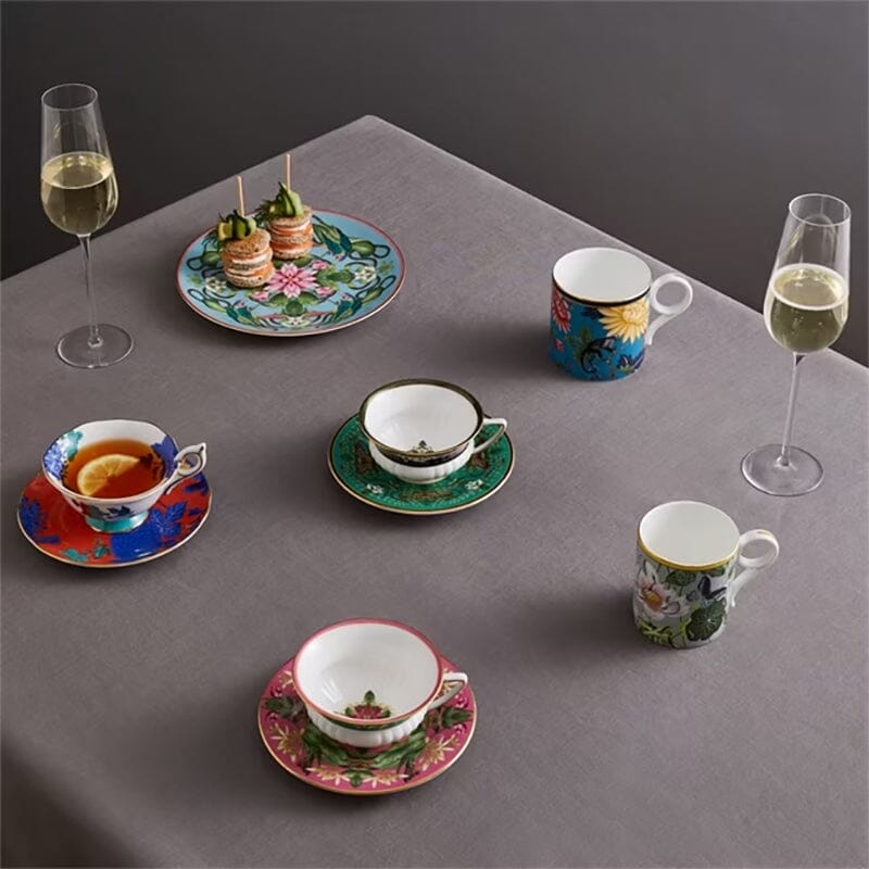 Wonderlust Teacup and Saucer (Set of 4)