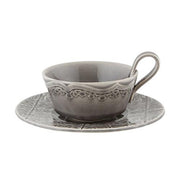 Rua Nova Tea Cup & Saucer by Bordallo Pinheiro Coffee & Tea Bordallo Pinheiro Anthracite
