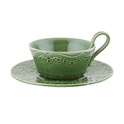 Rua Nova Tea Cup & Saucer by Bordallo Pinheiro Coffee & Tea Bordallo Pinheiro Green