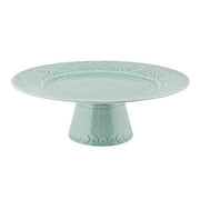 Rua Nova Tall Cake Stand by Bordallo Pinheiro Cake Plate Bordallo Pinheiro Morning Blue 