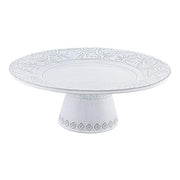 Rua Nova Tall Cake Stand by Bordallo Pinheiro Cake Plate Bordallo Pinheiro Antique White 