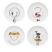 Tea with Alice Dessert Plates, Set of 4 by Teresa Lima for Vista Alegre Dinnerware Vista Alegre 