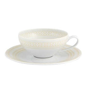 Ivory Tea Cup and Saucer by Vista Alegre Dinnerware Vista Alegre