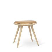 Low Stool, 19" by Space Copenhagen for Mater Furniture Mater Soaped Oak - Natural Tanned Leather Seat 