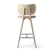 High Stool Backrest, Kitchen Height, 27.1" by Space Copenhagen for Mater Furniture Mater