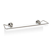 Classic CLAR Wall-Mounted 24.4" Opal White Glass Shelf with Railing by Decor Walther Decor Walther Polished Nickel 