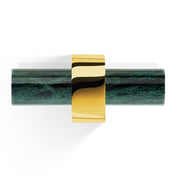Century HAK2 Wall-Mounted Double Hook by Decor Walther Decor Walther Gold Green Marble 