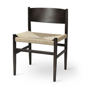 Nestor Chair, Sidechair by Tom Stepp for Mater Furniture Mater Sirka Grey Stain Beech - Natural Paper Cord Seat