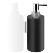 Club SP3 Wall-Mounted Liquid Soap Dispenser by Decor Walther Decor Walther Black Matte/Chrome 
