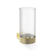 Club WMG Wall-Mounted Tumbler or Toothbrush Holder with Milled Base by Decor Walther Decor Walther Plain Gold