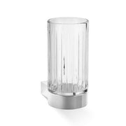 Club WMG Wall-Mounted Tumbler or Toothbrush Holder with Milled Base by Decor Walther Decor Walther Cut Chrome