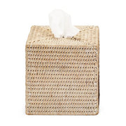 Basket KBQ Rattan Square Tissue Box Cover by Decor Walther Decor Walther Light Rattan 