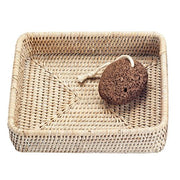 Basket TAB1 Rattan 7.1" Square Tray by Decor Walther Decor Walther Light Rattan