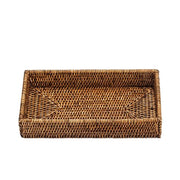 Basket TAB2 Rattan 11.8" x 6.3" Rectangular Tray by Decor Walther Decor Walther Dark Rattan