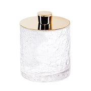 Crack CRDMD Glass Canister with Lid, 4.3" by Decor Walther Decor Walther Gold 