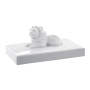 Bavarian Lion White Paperweight by Nymphenburg Porcelain Nymphenburg Porcelain