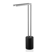 Stone Free Standing Towel Holder by Decor Walther Decor Walther Black Stainless Steel Matte