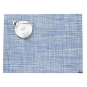 Chilewich: Woven Vinyl Mini Basketweave Placemats, Sets of 4 Placemat Chilewich Rectangle (14" x 19") Chambray 