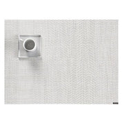 Chilewich: Wave Woven Vinyl Placemats Set of 4 & Runners Placemats Chilewich Rectangle Grey 