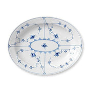 Blue Fluted Plain Large Oval Platter by Royal Copenhagen Dinnerware Royal Copenhagen 