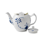 Blue Fluted Mega Teapot by Royal Copenhagen Dinnerware Royal Copenhagen 